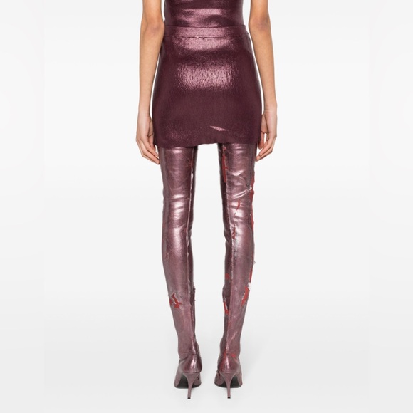 Diesel foiled miniskirt - Picture 3 of 7